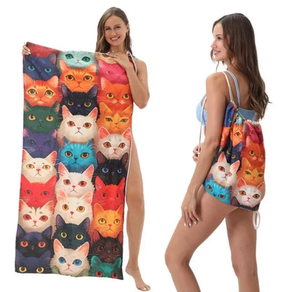 BeachFlip™ Towel Bag 🏖️✨ — Carry & Relax in One