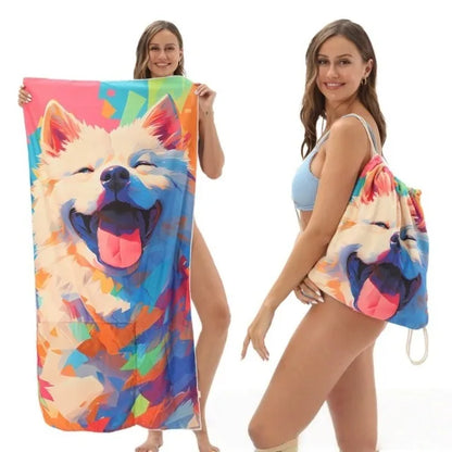 BeachFlip™ Towel Bag 🏖️✨ — Carry & Relax in One