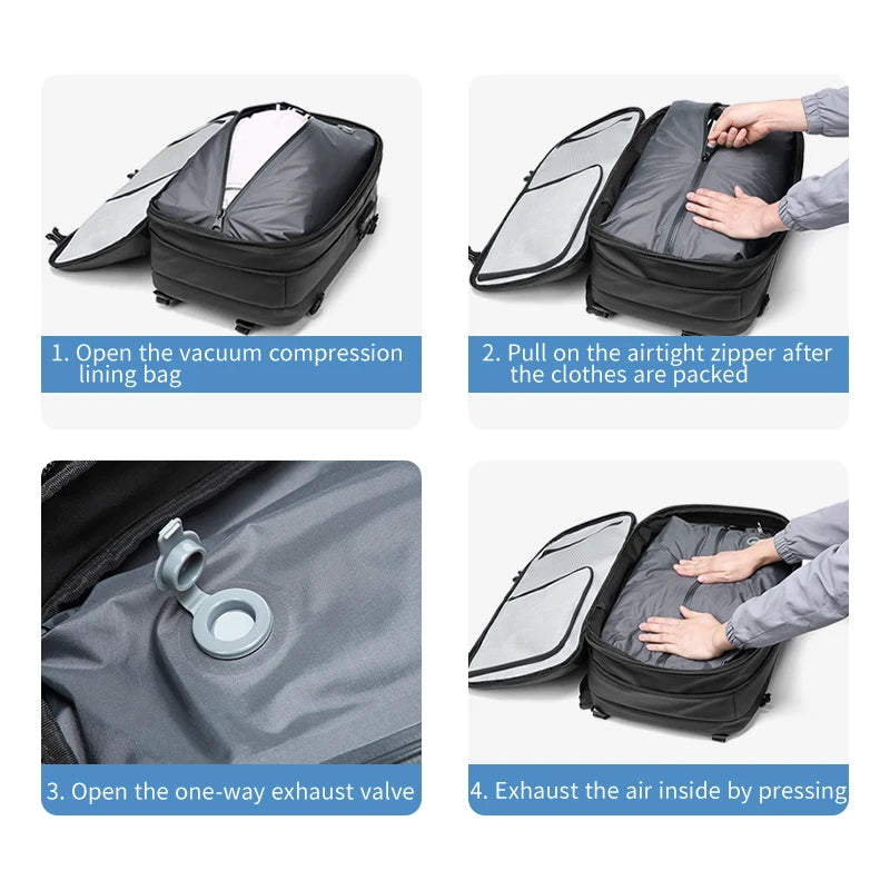 The Ultimate Travel Pack: Men’s Vacuum Compression Backpack