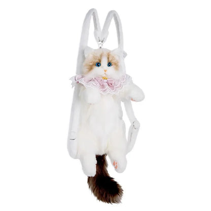 Cuddly Companion Plush Backpack — Adorable Animal Bag for Women & Girls