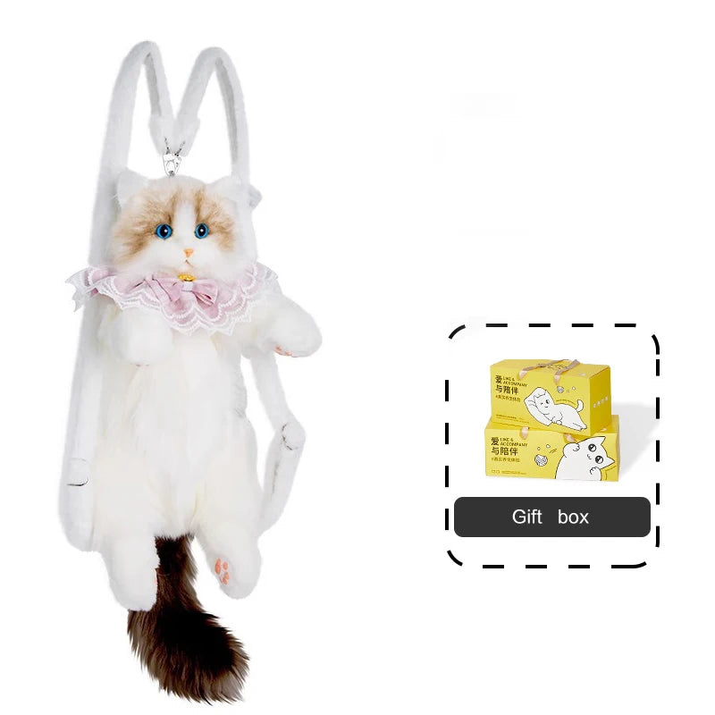 Cuddly Companion Plush Backpack — Adorable Animal Bag for Women & Girls